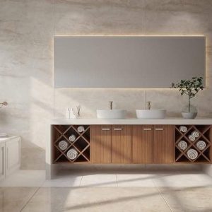 modern, high-end bathroom remodeling